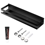 Rustproof Metal Storage Floating Shelves Wall Mounted Rectangular Shelf For B.... Fixed Price $37.75.