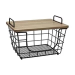 Gourmet Basics By Mikasa Madam Metal Stacking/nesting Rectangular Basket With. Fixed Price $50.88.