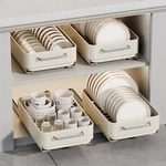 Carbon Steel Kitchen Rack Pull-out Slide Dishes Bowls Storage Cabinets. Fixed Price $26.99.