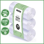 4-GALLON Clear Trash Bags Waste Basket Liners 150 Small Mini Garbage. Fixed Price $9.99.