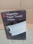 Katzco Magnetic Paper Towel Holder - Heavy Duty Steel With Backi. Fixed Price $15.99.