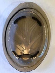 Pyrex Oval Tree Of Life Meat Food Platter Amber Color Footed Vintage Made Usa. Fixed Price $15.99.