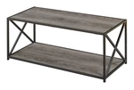 Convenience Concepts Tucson Coffee Table Weathered Gray Wood Finish. Fixed Price $115.86.