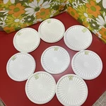 Tupperware White Servalier Canister Replacement Lid Round #808 6.5. Fixed Price $6.00.