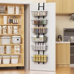 6 Tier Over The Door Pantry Organizer, Spice Rack With Adjustable. Fixed Price $78.48.