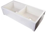 Alfi Brand AB3918ARCH 39" Apron Thick Wall Fireclay Double Bowl Farm Sink. Fixed Price $1289.00.