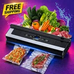 Vacuum Sealer Machine - 8 Food Modes With 15PCS Bags Kit (black). Fixed Price $40.25.