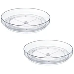 2 Pack 9 Inch Clear Acrylic Lazy Susan, Non-skid Turntable Organizer For Cabi.... Fixed Price $23.72.