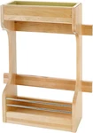 Under Sink Organizer - Dual Shelf Maple Wood Storage For Kitchen & Bathroom. Fixed Price $120.99.