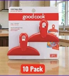 10 Packs Good Cook Red Plastic Mini Bag Clips. Fixed Price $27.88.