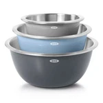 Oxo Good Grips 3PC Stainless Steel Mixing Bowl Set Non-slip Nesting. Fixed Price $59.95.