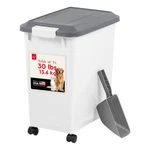 30 Lbs. Airtight Pet Food Container Dog & Cat Storage Bin With Scoop. Fixed Price $23.98.