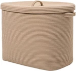 22"X14"X18" Rectangular Extra Large Storage Basket With Lid, Cotton Rop.... Fixed Price $120.69.