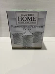 Walford Home Farmhouse Flower Pots Set Of 3.. Fixed Price $9.99.