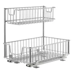 Trinity Sliding Undersink Organizer, Chrome TBFC-2204. Fixed Price $49.99.