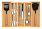 Bambition Bamboo Expandable Kitchen Drawer Organizer, 13" - 5 Slots,. Fixed Price $38.76.