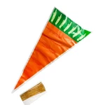 50PCS Carrot Shaped Candy Bags Creative Cone Cellophane Easter Triangle .... Fixed Price $16.21.