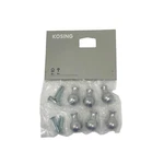 Ikea Kosing Small Silver Kitchen Knobs Drawer Handle Pulls 6 Pack With Hardware. Fixed Price $11.33.