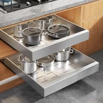 Seinloes Pull Out Cabinet Organizer 2PACK 21" Deep Expandable Slide Drawers. Fixed Price $124.99.