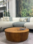 Batamex Home Handcrafted Solid Wood Round Coffee Table. Fixed Price $399.00.