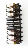 Vintageview 3' Wall Mount 27 Bottle Wine Rack - Satin Black Finish. Fixed Price $100.00.