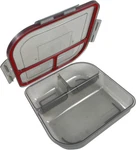 Large To-go 3-COMPARTMENT Food Container, 9-3/8" X 2-1/2", Reusable,. Fixed Price $34.65.