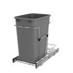 Rev-a-shelf Pullout Trash Can 35 Qt. For Kitchen Cabinets, Silver, RV-12KD-17C. Fixed Price $76.29.