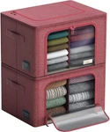 Sorbus Storage Bins With Divided Interior - Large Stackable & Foldable Organizer. Fixed Price $51.99.