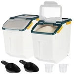 Rice Storage 50 Lbs Large Household Flour Sugar Containers Airtight.... Fixed Price $112.57.