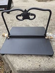 Longaberger Wrought Iron Paper Napkin Holder With Maple Leaf 71281 Black. Fixed Price $25.99.