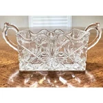 Shannon By Godinger 24% Lead Crystal Scroll Sweet And Low Holder-new Box!. Fixed Price $24.50.