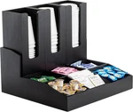 12690 Coffee Condiment Organizer, Compartments With 3 Removable Cup/lid Holder. Fixed Price $61.99.