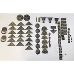 Lot 68 Vintage Tibetan Brass Drawer Pulls Corner Hardware Ornate Salvage. Fixed Price $144.49.