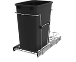 Rev-a-shelf RV-12KD-18C Single Pull-out 35-QT Waste Container Black. Fixed Price $56.90.
