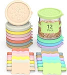 Sophico Oui Yogurt Jar Lids Silicone, 12 Pack Leak Proof Covers Fit For 5OZ. Fixed Price $17.66.