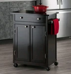 Rolling Kitchen Cart Savannah Espresso New Box Winsome Trading 92626. Fixed Price $29.99.