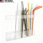 Colormz Acrylic Straw Holder For Cabinet Door - Large, Transparent Clear. Fixed Price $10.69.