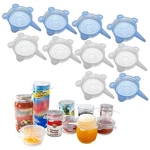 Adpartner Silicone Can Lids (10 Pack, All Blue & Clear (fit For 2.4'' 3.2''). Fixed Price $14.76.