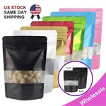 Mylar Foil Food Storage Stand Up Zip Seal Pouch Smell Proof Bags With Window. Fixed Price $335.92.