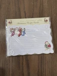 Carol's Rose Garden Christmas Stockings Bears Embossed Recipe Cards 15 New!!. Fixed Price $12.00.
