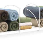 Lynk Shelf Dividers, Closet Organizer, Of 2, White. Fixed Price $15.99.
