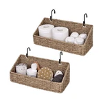 Storageworks Woven Wall Baskets For Storage, Seagrass F... Fast Usa Ship. Fixed Price $46.41.