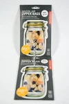2 Kikkerland Zipper Bags Set Of 4 Small 5OZ Stand-up 8 Total Reusable. Fixed Price $8.50.