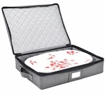 Platter Case Box Quilted Padded With Felt Divider Rectangular Storagelab. Fixed Price $37.17.