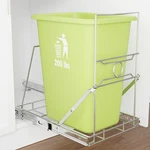 Upgraded Stainless Steel Pull-out Trash Can Holder, Heavy-duty Slide-out Cabi.... Fixed Price $47.69.