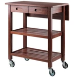 Winsome Jonathan Transitional Solid Wood Kitchen Cart Walnut. Fixed Price $195.27.