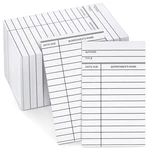 Blank Library Cards 500-PACK, 3 X In, White Bulk For Book C.... Fixed Price $25.00.