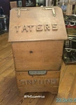 Vintage Potatoes Taters 'n Onions Wooden Storage Bin Farmhouse Country Box. Fixed Price $150.00.