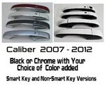 Black Chrome Door Handle Overlays 2007-2012 Fits Dodge Caliber You Pick Color. Fixed Price $80.00.