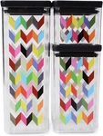 French Bull Ziggy 3-PIECE Bpa-free Airtight Food Storage Container Set. Fixed Price $57.99.